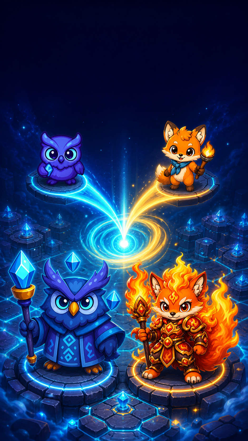 Starvoxel: Defender merge and evolution store artwork